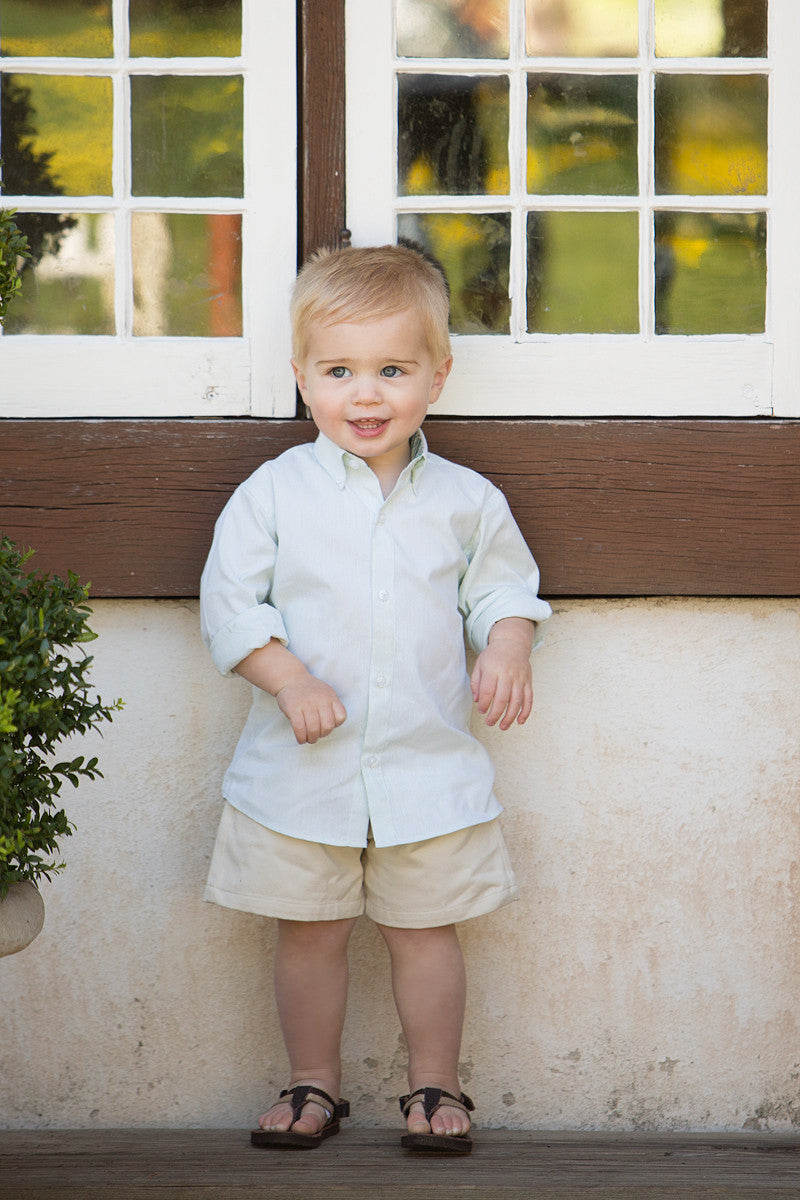 boys green dress shirt Bailey Boys J. Bailey Roscoe Button Down Shirt - Dover Plaid main image 1