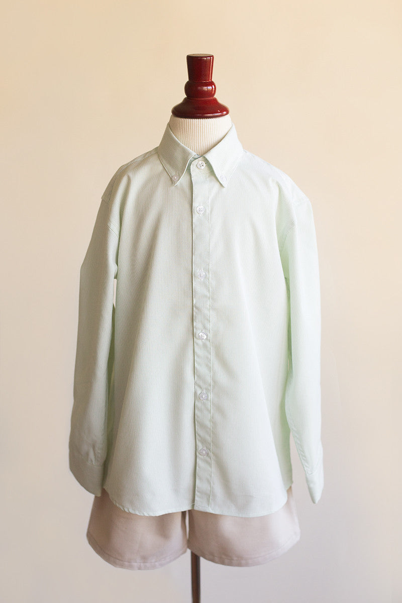Boys Soft Green Button-down – pennymeade