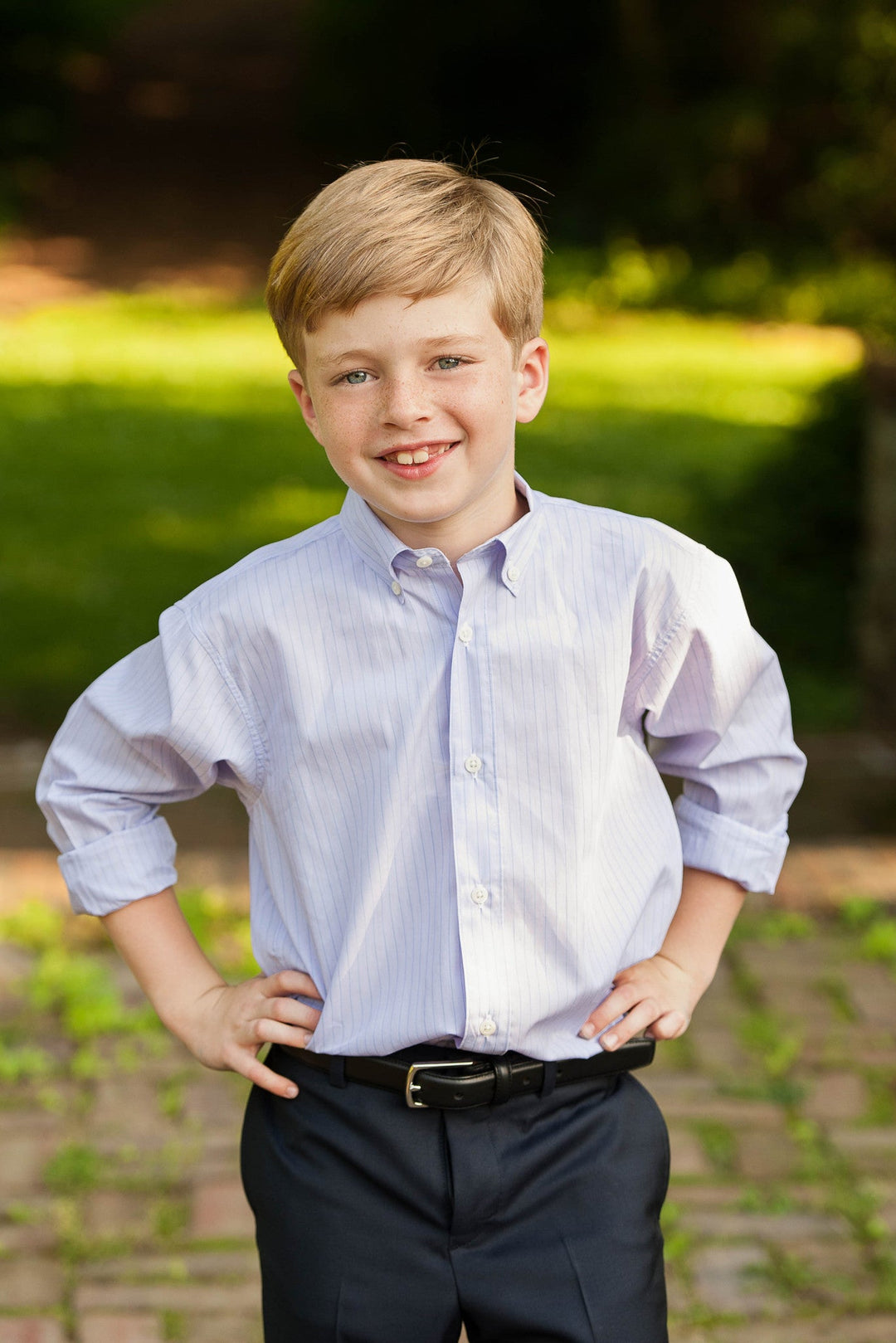 boys lavender dress shirt Boys' Lilac Cotton Blend Dress Shirt and Tie Set (Color 28) SPRING NOTION